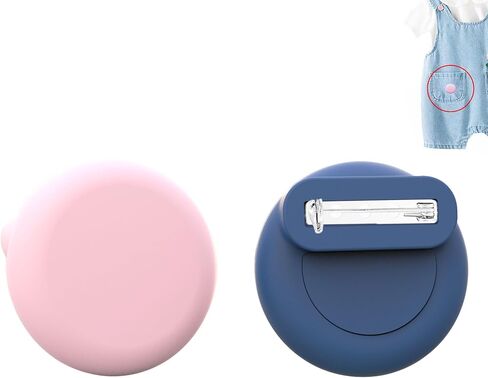 Waterproof AirTag Holder for Kids[Discreet] - 2-Pack Mini Silicone Air Tag Cover with Invisible Pin,GPS Tracker Case for Children, Elderly, Clothes, Backpack, Luggage (Black, Dark Blue) in Saudi Arabia