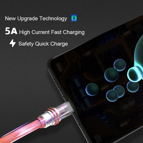 Hichain USB A to USB C Charger Cable Orange Purple 4ft, 100W Type C Fast Charging Cord Silicone USB C Chubby Cable Data Sync for Phone Samsung Galaxy Pixel PS5 WH-ACO4+ACP4 in Saudi Arabia