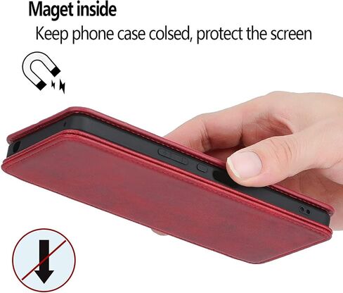 for Honor 200 Lite Leather Case Stand Fuction Wallet Bag with Card Slots Protective （with Hand Strap Black in Saudi Arabia