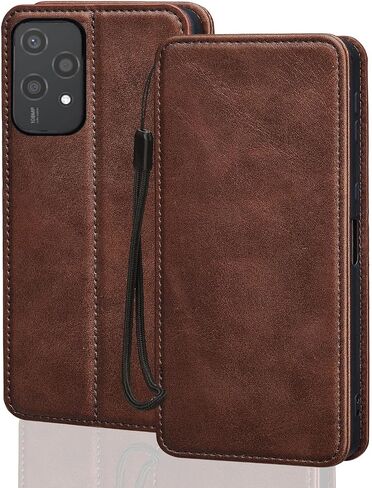 for Honor 200 Lite Leather Case Stand Fuction Wallet Bag with Card Slots Protective （with Hand Strap Black in Saudi Arabia