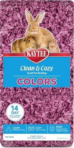 Kaytee Clean & Cozy Colors, Small Animal Bedding with Extreme Odor Control, Kaleidoscope, 49.2 Liters in Kuwait