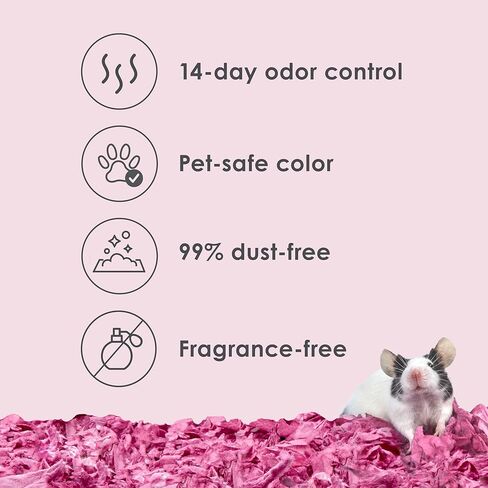 Kaytee Clean & Cozy Colors, Small Animal Bedding with Extreme Odor Control, Kaleidoscope, 49.2 Liters in Kuwait