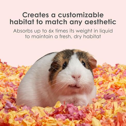 Kaytee Clean & Cozy Colors, Small Animal Bedding with Extreme Odor Control, Kaleidoscope, 49.2 Liters in Kuwait