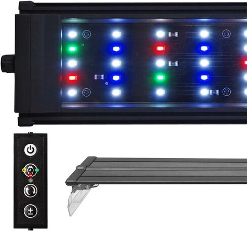 DA FSPEC Gen2 LED حوض السمك ضوء كامل الطيف خافت تلقائي تشغيل إيقاف مؤقت ثابت متعدد الألوان المياه العذبة 20 24 30 36 48 72 (48 بوصة (120 سم)) in Kuwait