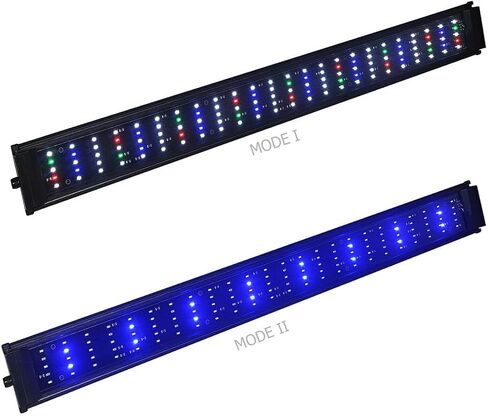 DA FSPEC Gen2 LED حوض السمك ضوء كامل الطيف خافت تلقائي تشغيل إيقاف مؤقت ثابت متعدد الألوان المياه العذبة 20 24 30 36 48 72 (48 بوصة (120 سم)) in Saudi Arabia