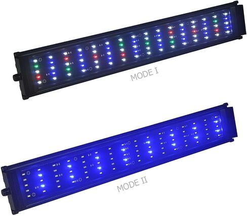 DA FSPEC Gen2 LED حوض السمك ضوء كامل الطيف خافت تلقائي تشغيل إيقاف مؤقت ثابت متعدد الألوان المياه العذبة 20 24 30 36 48 72 (48 بوصة (120 سم)) in Saudi Arabia