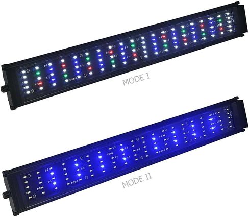 DA FSPEC Gen2 LED حوض السمك ضوء كامل الطيف خافت تلقائي تشغيل إيقاف مؤقت ثابت متعدد الألوان المياه العذبة 20 24 30 36 48 72 (48 بوصة (120 سم)) in Saudi Arabia