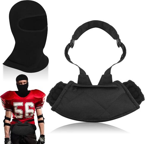 Sumind 2 Set Football Hand Warmer Pouch Winter Football Warming Pouch Football Balaclava Full Face Mask Tactical Hand Warmer for Youth Adult Outdoor Sport Gifts Accessories in Saudi Arabia
