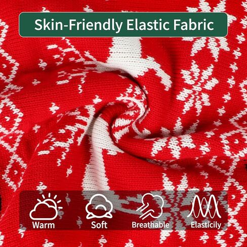 Rypet Dog Christmas Sweater for Large Dogs Warm Soft Christmas Dog Outfits Dog Holiday Sweater Firm Durable Pet Turtleneck Knitwear Dog Sweater Dog Winter Coat for Females and Males （XXL） in Kuwait