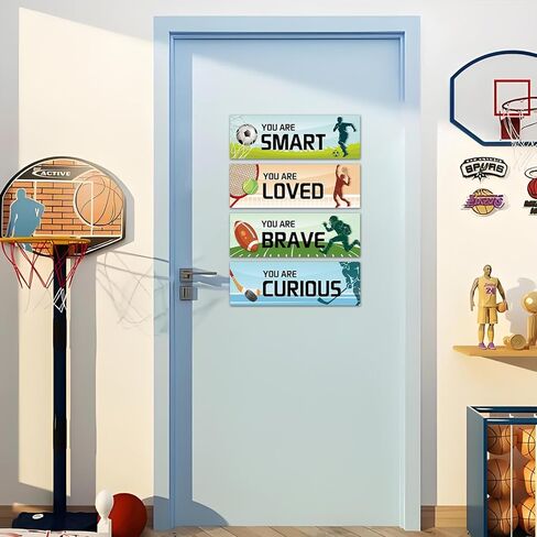 Fun-Plus Little Man Cave, Game Room Sign for Boys Room Gamer Room Wall Decor, Wall Art for Kids Bedroom Playroom Decorations in Kuwait