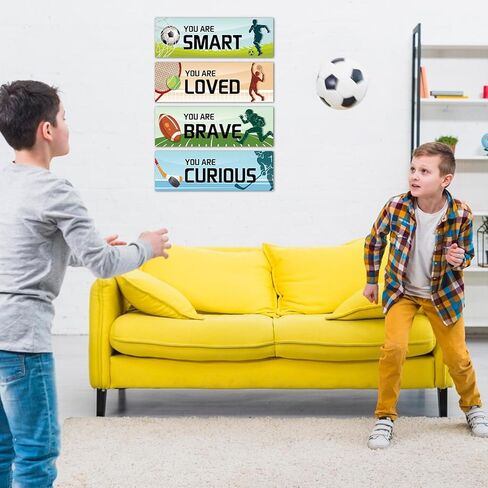 Fun-Plus Little Man Cave, Game Room Sign for Boys Room Gamer Room Wall Decor, Wall Art for Kids Bedroom Playroom Decorations in Kuwait