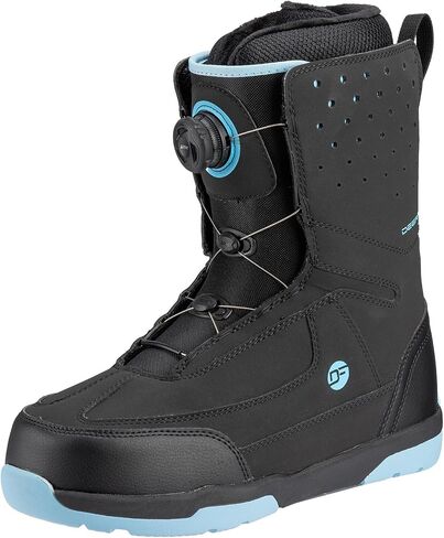 DEERFAMY Snowboard Boots Men Step on, Black in Saudi Arabia