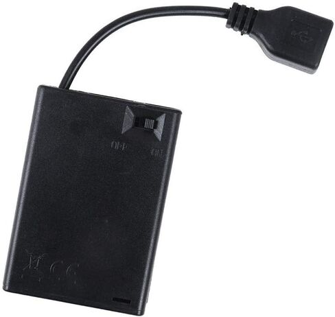 2 قطعة صندوق بطارية مع منفذ USB 3 × AA صندوق تخزين بطارية متعدد الوظائف يستخدم في الداخل والخارج in Kuwait