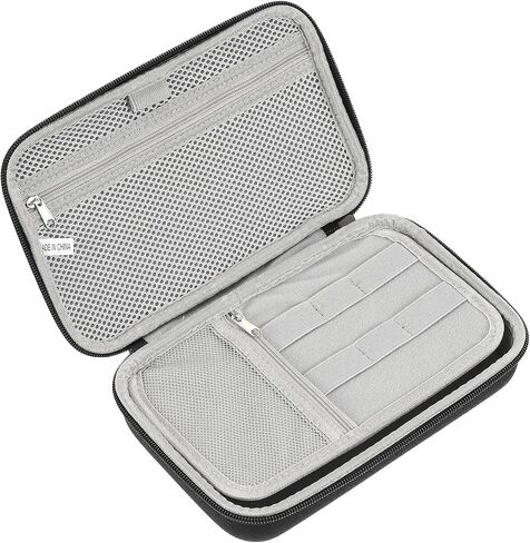 PATIKIL 9 x 5.7 Inch Electronic Organizer Case, 1 Pcs Hard EVA Waterproof Cable Organizer Bag Travel Carrying Case for Digital Multimeter Camera Cord Charger Earphone Adapter Black in Saudi Arabia