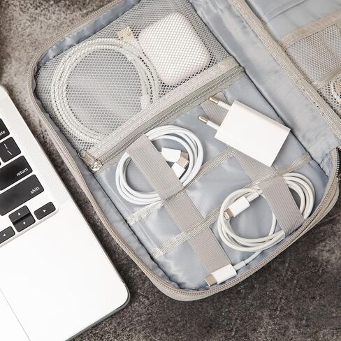 PATIKIL 9 x 5.7 Inch Electronic Organizer Case, 1 Pcs Hard EVA Waterproof Cable Organizer Bag Travel Carrying Case for Digital Multimeter Camera Cord Charger Earphone Adapter Black in Saudi Arabia