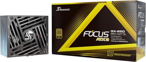 Seasonic Focus V4 GX-850 (ATX3) -850W -80+ Gold -Full-Modular -ATX Form Factor -Premium Japanese Capacitor -10 Year Warranty -Nvidia RTX 30/40 Super & AMD GPU Compatible -Focus V4 GX-850 (ATX3) in Saudi Arabia