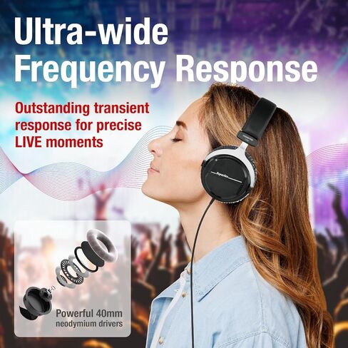 Superlux HD 660PRO, 150 ohms, Studio Recording Headphones Wired, Professional Closed-Back Headphones with 40mm Neodymium Drivers and Solid Bass, 3.5mm Jack for Recording Music, Podcast, and DJ Monitor in Kuwait