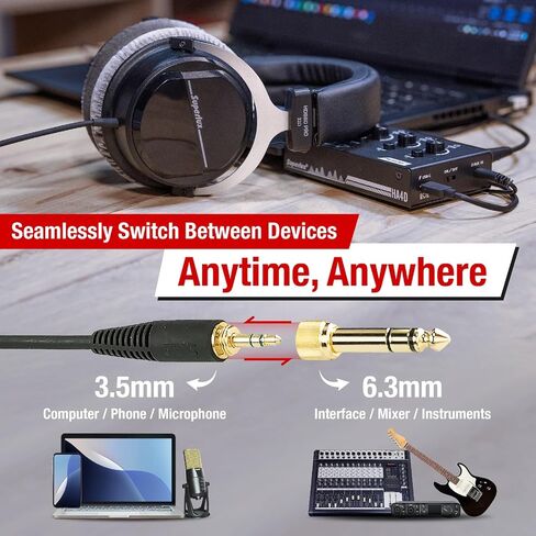 Superlux HD 660PRO, 150 ohms, Studio Recording Headphones Wired, Professional Closed-Back Headphones with 40mm Neodymium Drivers and Solid Bass, 3.5mm Jack for Recording Music, Podcast, and DJ Monitor in Kuwait