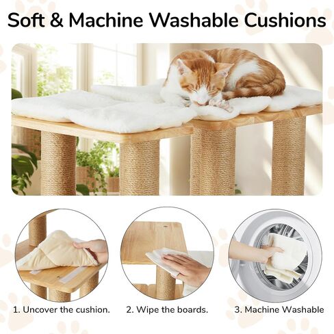 FUKUMARU Pet Stairs, Transformable Cat Stairs with Cat Scratching Post, High-Strength Dog Ramp Can Hold Up to 200 lbs, 20 Inch Pet Steps for Dogs and Cats to Climb High Bed and Couch, 6 Combinations in Kuwait