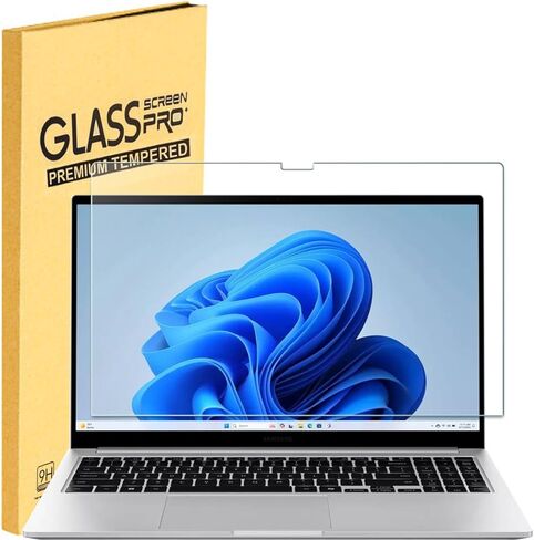 واقي شاشة من الزجاج المقوى لجهاز Samsung Galaxy Book 4/ Book 3/ Book 2 Pro 360 2 في 1 كمبيوتر محمول بشاشة لمس 15.6 بوصة/Samsung Galaxy Book4 Edge 15.6 مضاد للخدش 9 H صلابة، مضاد لبصمات الأصابع in Saudi Arabia
