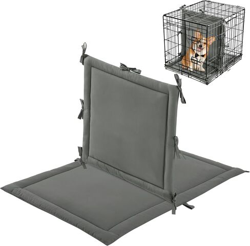 HOMBYS Soft Dog Crate Divider Panel with Crate Mat (Without Crate), Warm Thick Dog Kennel Divider with Ties, Dog Crate Accessories for Puppy Crate Training in Saudi Arabia