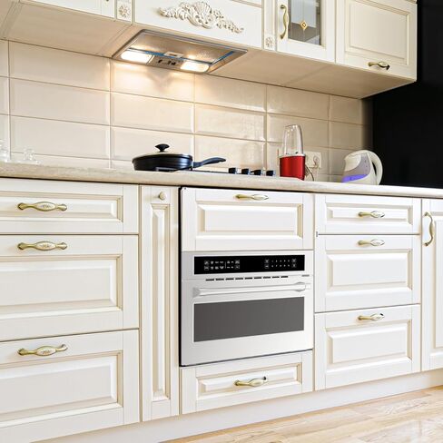 فرن ميكروويف حراري 30 بوصة، 1.6 قدم مكعب. قدم. فرن ميكروويف مدمج مع مقلاة هوائية، قفل أمان للأطفال، باب منسدل، تحكم باللمس، لحلول طهي متعددة الاستخدامات in Kuwait