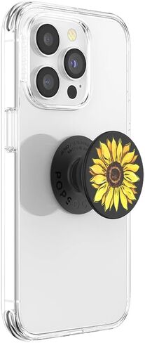 مقبض هاتف PopSockets مع مسند ممتد، زهري - Sunnyside in Saudi Arabia