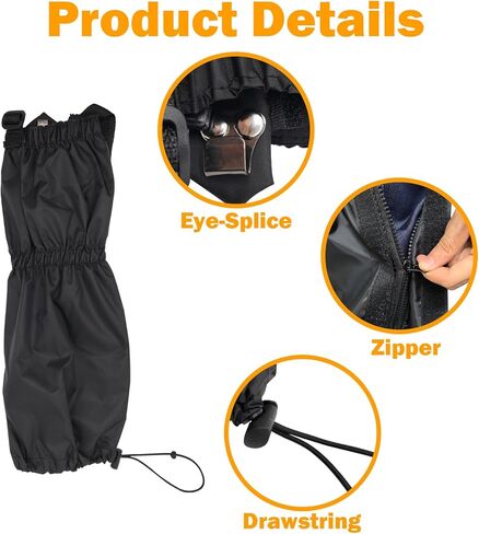 4 قطع من أغطية الساق للعناية بالعشب، واقيات أرجل أكل الأعشاب، مقاومة للماء وقابلة للتعديل لأحذية الثلج للعمل في الحديقة والمزرعة، وتسلق الجبال والمشي بالأحذية الثلجية in Kuwait