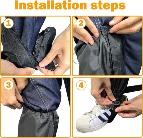 4 قطع من أغطية الساق للعناية بالعشب، واقيات أرجل أكل الأعشاب، مقاومة للماء وقابلة للتعديل لأحذية الثلج للعمل في الحديقة والمزرعة، وتسلق الجبال والمشي بالأحذية الثلجية in Kuwait