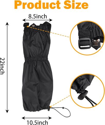 4 قطع من أغطية الساق للعناية بالعشب، واقيات أرجل أكل الأعشاب، مقاومة للماء وقابلة للتعديل لأحذية الثلج للعمل في الحديقة والمزرعة، وتسلق الجبال والمشي بالأحذية الثلجية in Kuwait