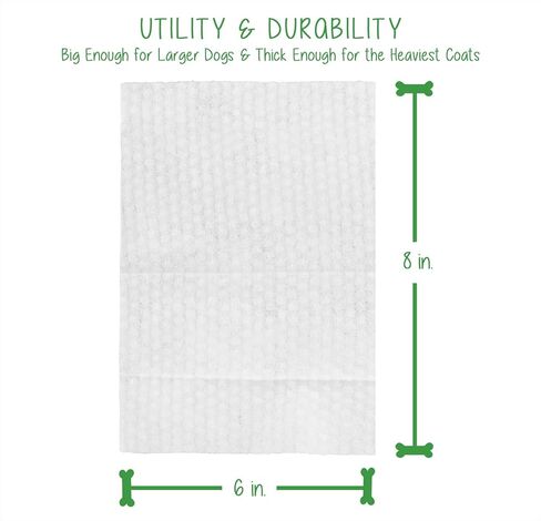 Pet Wipes (120 Count) - Extra Gentle Deodorizing Dog Grooming Wipes with Aloe Vera and Vitamin E, Alcohol Free - Fresh Scent (Live. Love. Wipe.) in Kuwait