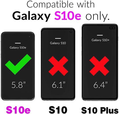Phone Case for Samsung Galaxy S10e Wallet Cover with Crossbody Shoulder Strap and Leather Credit Card Holder Pocket Slim Flip Purse Stand Cell Accessories S 10e 10se Se10 Women Girls White in Saudi Arabia