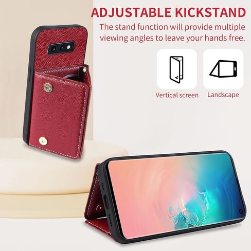 Phone Case for Samsung Galaxy S10e Wallet Cover with Crossbody Shoulder Strap and Leather Credit Card Holder Pocket Slim Flip Purse Stand Cell Accessories S 10e 10se Se10 Women Girls White in Saudi Arabia