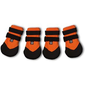 Light Duty, Heavy Duty, Hot Weather Dog Boots (4 - Small, Orange - Heavy Duty)