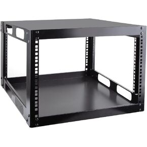 6U Open Frame Network Rack, Free Standing Network Server Rack for Servers & AV Gear