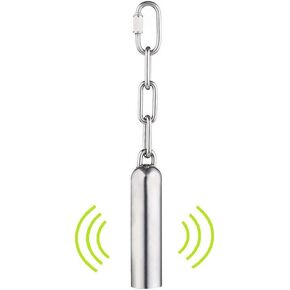 Bird Stainless Steel Bell Sweet Sound Hanging Bell - Toy Gift Bell for Parrots,African Greys,Macaws,Cockatiels,Squirrel,Pigeon,Lovebird …