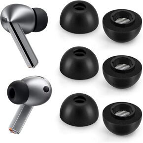 Foam Ear Tips for Samsung Galaxy Buds3 Pro - Ultimate Comfort and Unshakeable Fit with Memory Foam Earbud Tips, Earbud Replacement Tips for Galaxy Buds 3 Pro - L