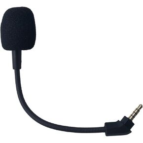 Replacement Game Microphone Compatible with Kingston HyperX Cloud Revolver S/Revolver Gaming Headset Detachable Microphone Noise Cancelling Mic,3.5mm Black