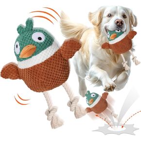 CiyvoLyeen Reindeer Christmas Interactive Dog Toys for Boredom, Automatic Moving Rolling Bouncing Ball Tug of War Plush Dog Chew Toys Xmas Gifts for Small Medium Large Labrador Puppy Doggie Cat Pets