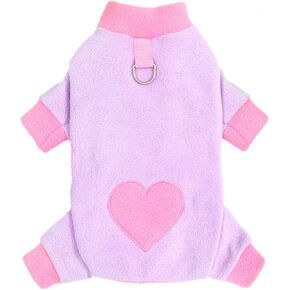 Dog Pajamas for Small Dogs Girl Dog Pajamas Small Sized Dog Fall Small Dog Sweater Winter Fleece Dog Pajamas Warm Xs Dog Clothes Cute Dog Pjs Dog Pajamas (X-Small)