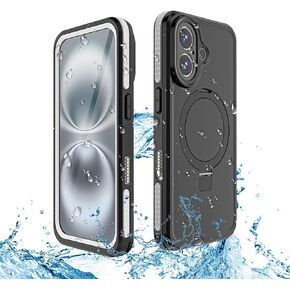 Sahara - Oasis Series Waterproof Case Compatible with MagSafe for iPhone 16 Pro Max, Scorpion Black, (CP00706)