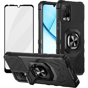 Ailiber for Tracfone BLU View 5 Pro Phone Case, BLU View 5 Pro Case with Kickstand, for Magnetic Car Mount, with Screen Protector, Heavy Duty Protective Cell Phone Cover for BLU B170D -Red in Kuwait