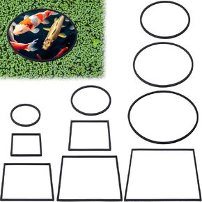 OIIKI 10 PCS Fish Feeding Rings Sets, Floating Aquarium Plant Corral, Black in Kuwait