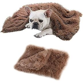 Small Puppy Blanket Dog Cat Blanket Washable Pet Mat 22x14 inches,MIOKY Plush Fuzzy Calming Blanket Super Soft Warm Couch Bed Protects Double Sided Fluffy Fleece Blanket Throw,Pink