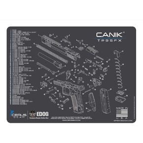 EDOG TP9 Gun Cleaning Mat - Schematic (Exploded View) Diagram Compatible with Canik TP9 Series Pistol 3 mm Padded Pad Protect Your Firearm Magazines Bench Surfaces Gun Oil Solvent Resistant