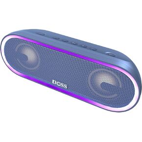DOSS SoundBox Pro+ P300 Bluetooth Speaker with 40W Stereo Sound, Extra Bass, IPX6 Waterproof, TWS Pairing, Diverse Lights Show, 20H Playtime, Bluetooth 5.3 Speaker for Party, Camping, Beach