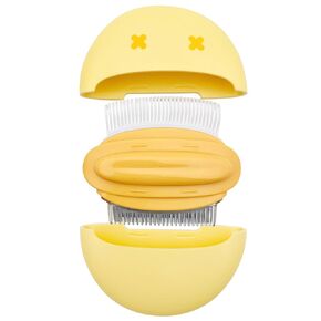 Portable Pet Hair Removal Massaging Comb Cat 2 in 1 Grooming Brush Matted Hair Deshedding Tool for Cats & Dogs Removing Loose Hair and Tangle