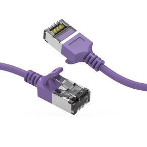Cat8 Slim Ethernet Cable U/FTP 0.5 ft White - RJ45 Computer LAN 30AWG Cat8 Cable, Cat8 Patch Cable, Network Cable, Cat 8 Cable, Internet Cable, 40Gbps, 2000MHz - 0.5 Feet