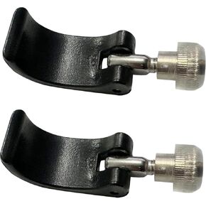 2 Pack Walking Pole Lock Handle, Climbing Pole External Lock Trekking Stick Locking Clips Trekking Stick Lock Mountaineering Part for Climbing Hiking, Suitable for 18mm Pipe, Black