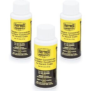 Flukers Saltwater Concentrate/Water Conditioner for Hermit Crabs, 2-Ounce (3 Pack)